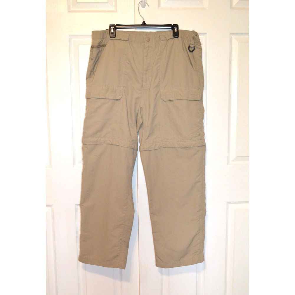 THE NORTH FACE‎ Short/Court Nylon Convertible Beige Cargo Hiking Pants Men's XL